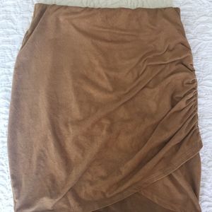 Felt mini body con skirt